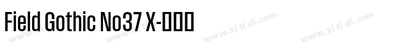 Field Gothic No37 X字体转换
